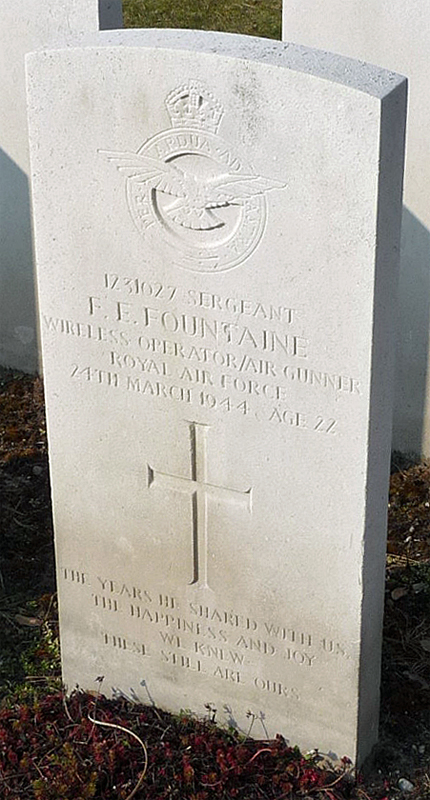 Sgt Frank Edward Fountaine<br/><br /><br />died March 24th, 1944